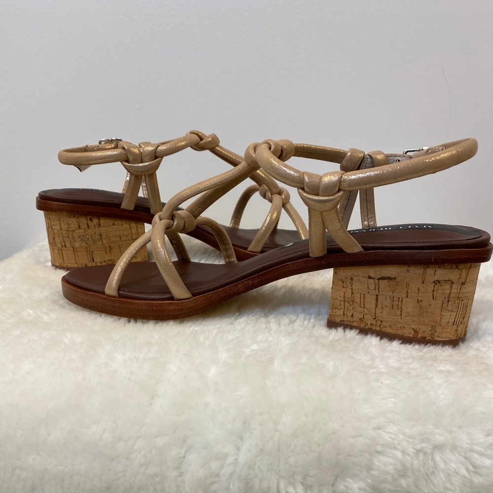 Matt Bernson Strappy Leather Heeled "Elba" Sandals